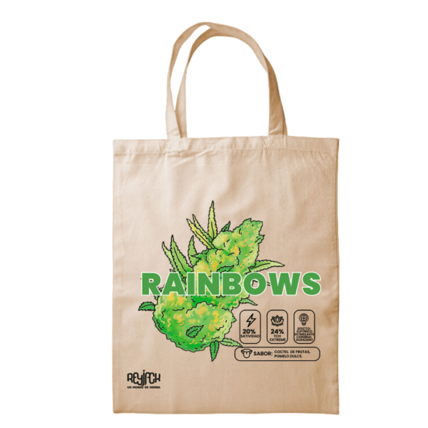 Tote Bag Mundo de Hierba Rainbows